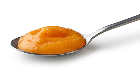 Image showing spoon of vegetable puree