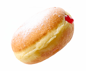 Image showing freshly baked jelly donut