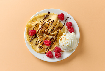 Image showing freshly baked crepe