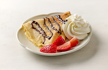 Image showing freshly baked crepe