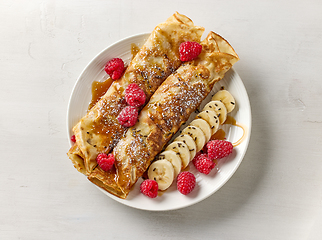 Image showing freshly baked crepes