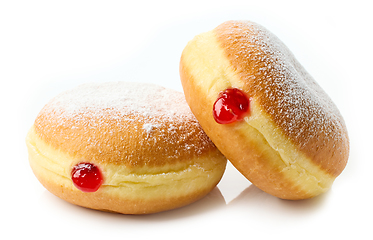 Image showing freshly baked jelly donuts