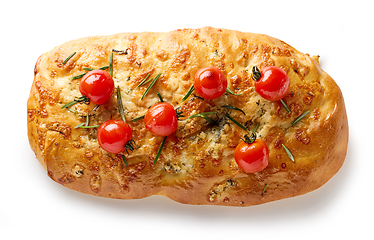 Image showing italian flat bread focaccia