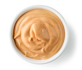 Image showing orange color dip sauce