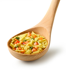 Image showing noodles and vegetable soup