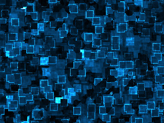 Image showing blue lights background