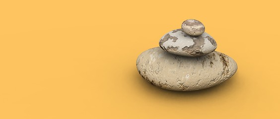 Image showing pebbles stack