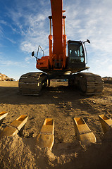 Image showing Bucket of a backhoe