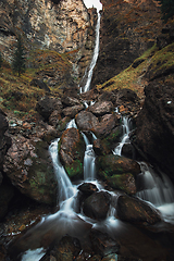 Image showing Big waterfall Giraffe on river Shinok