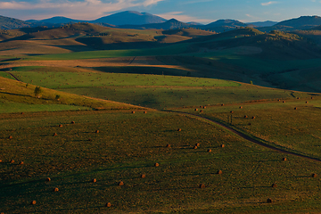 Image showing Beauty summer evening in the mountains