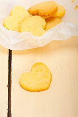 Image showing heart shaped shortbread valentine cookies