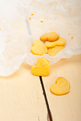 Image showing heart shaped shortbread valentine cookies