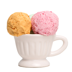 Image showing Ice cream balls 