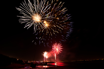 Image showing Fireworks of St Paio of Torreira