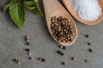 Image showing Food ingredients on concrete background