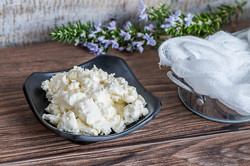 Image showing Bowl of cream cheese