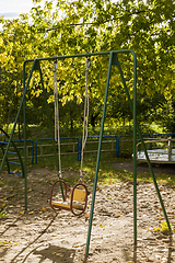 Image showing swing metal on the Playground