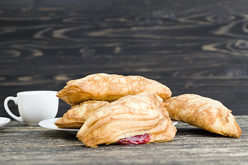 Image showing sweet and fresh cherry bun