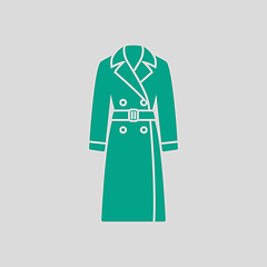 Image showing Business Woman Trench Icon