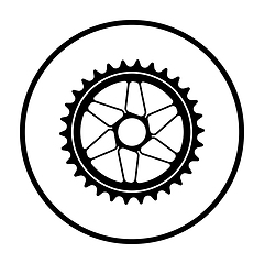 Image showing Bike Gear Star Icon