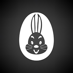 Image showing Easter Egg With Rabbit Icon