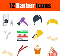 Image showing Barber Icon Set