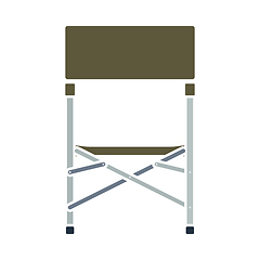 Image showing Icon Of Fishing Folding Chair