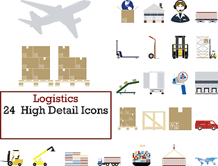 Image showing Logistics Icon Set