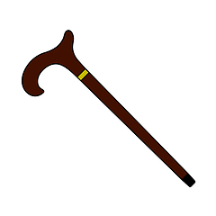 Image showing Walking Stick Icon