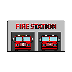 Image showing Fire Station Icon