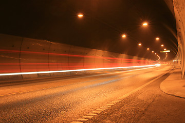 Image showing Traffic in the tunnel
