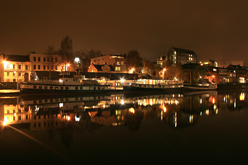 Image showing Ferry by night