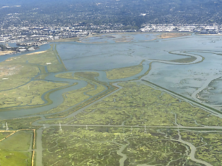 Image showing San Francisco Bay aerial view