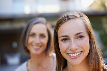 Image showing She learned from the best. Portrait of a happy young woman and her mother.