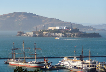 Image showing Alcatraz Island in San Francisco Bay