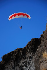 Image showing Paraglider over Madeira