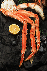 Image showing Set of fresh seafood