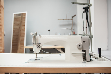 Image showing Industrial sewing machine