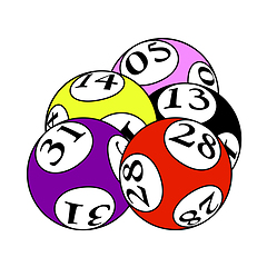 Image showing Lotto Balls Icon