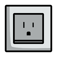 Image showing USA Electrical Socket Icon