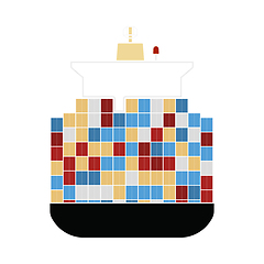 Image showing Container Ship Icon