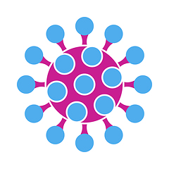 Image showing Coronavirus Molecule Icon