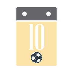 Image showing Soccer Calendar Icon