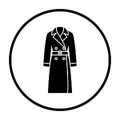 Image showing Business Woman Trench Icon