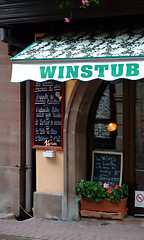 Image showing winstub is a typical winebar in Alsace