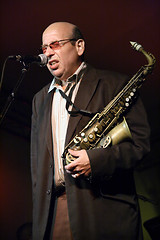 Image showing Jazz saxophonist