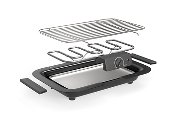 Image showing Disassembled electric grill