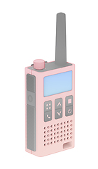 Image showing Sketch of walkie-talkie