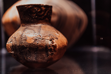 Image showing Old traditional Macedonian kitchen items on display in the museum