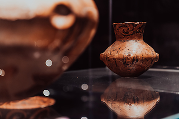 Image showing Old traditional Macedonian kitchen items on display in the museum